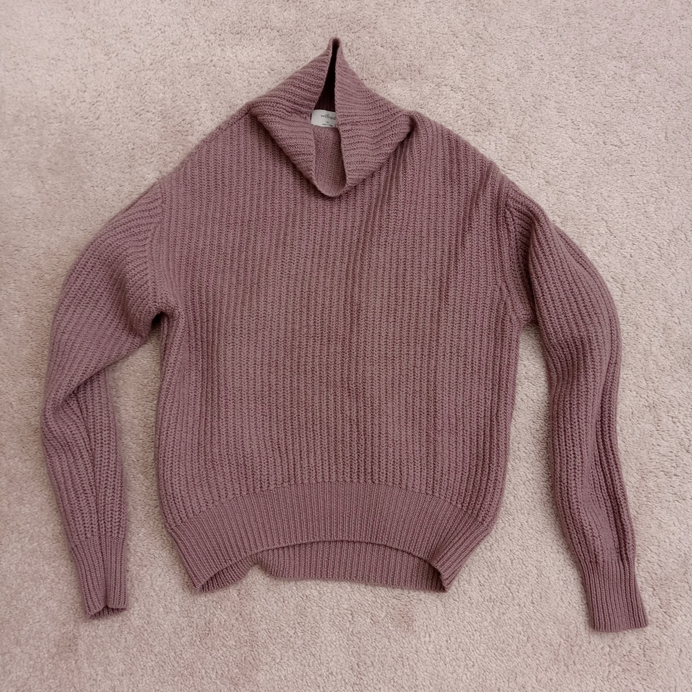 Wilfred Dusty Rose Cowl Neck Sweater